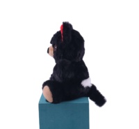 Écologique 100% particules recyclées jouets en peluche personnalisés trucs animaux jouets noir diable de Tasmanie coupe jouets
