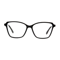 Monture de lunettes optiques carrée en acétate à bordure complète contrastante, branches au design rétro, ajustement confortable pour adultes, polyvalente et adaptable