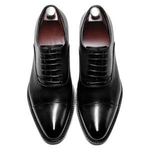 Zapatos Oxford de Vestir con Punta Redonda Pintados a Mano de Cuero Genuino para Hombre, que Aumentan la Estatura en Verano, 7 CM/2.76 Pulgadas Más Altos - Product Image 6