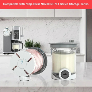 Contenants de remplacement pour <span class=keywords><strong>Ninja</strong></span> Swirl par CREAMi Pints et couvercles Contenants Creami Swirl Pint compatibles avec NC700 - Product Image 5