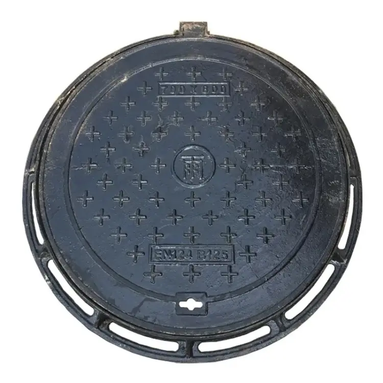 Penutup lubang manhole harga rendah pabrik besi ductile en124 d400 penutup lubang logam cor dengan harga