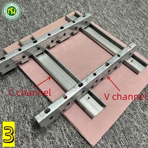 Trung Quốc Nhà sản xuất tấm thạch cao phụ kiện thép mạ kẽm vách thạch cao hồ sơ tường góc <span class=keywords><strong>furring</strong></span> kênh - Product Image 3