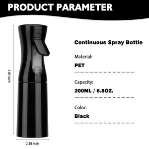 Manufacturer Custom 200ml 300ml Empty <b>Plastic</b> Water Sprayer Continuous <b>Spray</b> <b>Bottle</b> Home Cleaning <b>Spray</b> <b>Bottle</b> for Hair Mist - Product Image 2