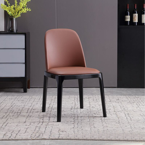 Chaises <span class=keywords><strong>de</strong></span> salle à manger modernes en bois massif, revêtement en velours/cuir, dossier <span class=keywords><strong>ergonomique</strong></span>, durables, imperméables, pliables pour hôtels - Product Image 4