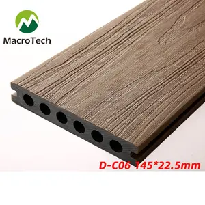 145 * 22.5mmチーク材とWPC木製プラスチック複合材屋外木製プールデッキフロア造園用中国製