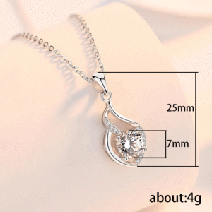Geometric Pendant Necklace for Women Long Sweater Chain Elegant Fashion Jewelry - Product Image 5