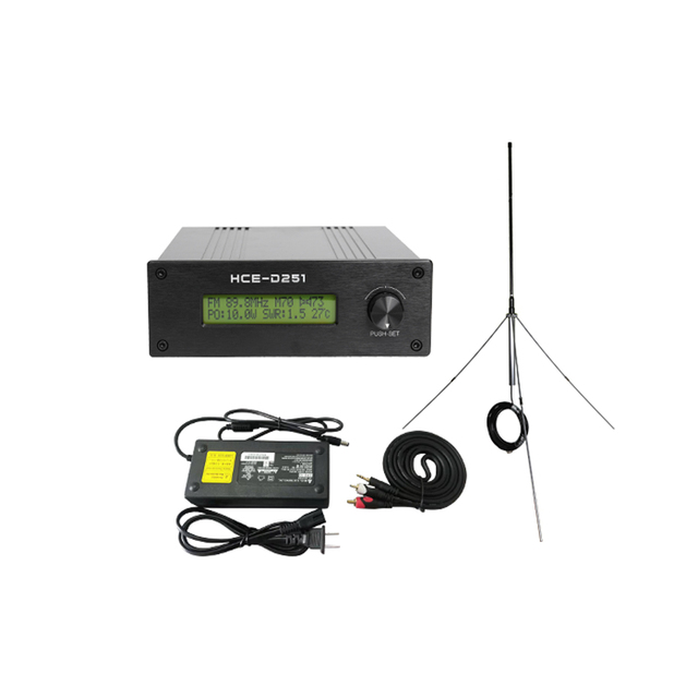 25W Stereo PLL Radio Station FM Broadcast Transmitter Long Range