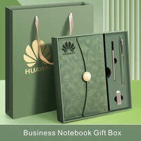 Boîte-cadeau de carnet de notes A5 à boutons avec logo personnalisé Journal en cuir à couverture rigide simple Reliure thermique Enregistrement de réunion d'affaires 100 feuilles