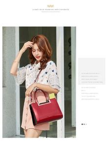 Nouveau Sac à Main Tendance 2026 pour Femme <span class=keywords><strong>en</strong></span> Similicuir Verni Brillant, Sac Fourre-tout de Luxe à Poignée Supérieure et Bandoulière - Product Image 5