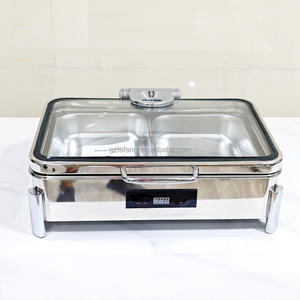 Прочный новейший гостиничный ресторан, интеллектуальная сенсорная панель, Электрический согревающий поднос из нержавеющей стали, подогреватель для еды в буфете - Product Image 1