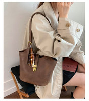 Nouveaux sacs à main portables durables et tendance pour femmes, sacs seau avec fermeture à glissière et doublure en polyester