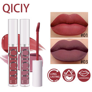 Set de Labiales Mate en Tonos Surtidos, Resistentes al Agua, de Larga Duración, Pigmentados y Suaves, Cosméticos al por Mayor, Marca Privada, Fábrica OEM - Product Image 1