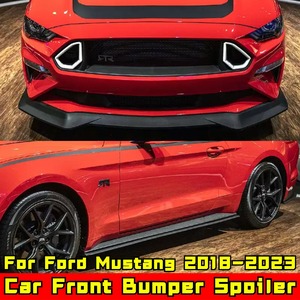 Kit carrosserie et accessoires pour Ford Mustang 2018-2023 : Lame de pare-chocs avant, jupes latérales, spoiler, calandre et protection de pare-chocs - Product Image 4