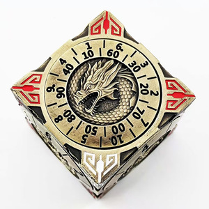 Dungeons & Dragons Polyhedral D6 Jeu de dés en métal Combinaison à six faces sept-en-un pour le groupe de course COC et l'utilisation du jeu de rotation - Product Image 6