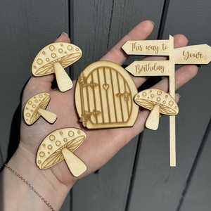 Adornos de madera para tartas con temática de animales de granja, decoraciones para el primer cumpleaños de bebés, con diseño de miel y dulzura. - Product Image 3