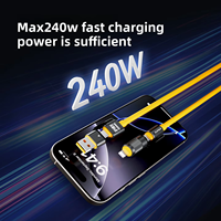 Chargeur USB C 4-en-1 240W Haute Vitesse 4 1 Câble de Charge Rapide OEM pour IPHONE pour Samsung pour Xiaomi pour Huawei OnePlus Pure