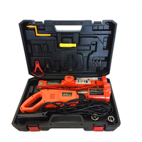 Atlifix Tire Repair DC 12V 5T Cric électrique à ciseaux et pistolet de serrage pour voiture 120W, Kit d'outils de réparation automobile à levage rapide