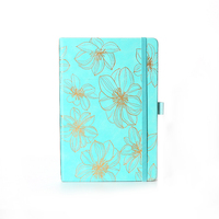 2025 usine A5 PU cuir Journal planificateur doux au toucher cahier en tissu à couverture rigide avec bande élastique