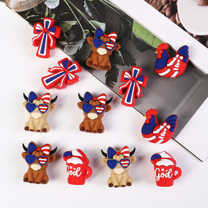 Perles focales 3D en silicone pour le 250e anniversaire de la fête de l'Indépendance et perles de dentition pour la fabrication de stylos à perles et de porte-clés - Product Image 1
