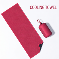 Serviette de voyage portable à séchage rapide, légère, respirante, pliable, mini, compressible, pour la course, le yoga, le sport, sensation de fraîcheur