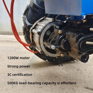 ओम अनुकूलन योग्य कृषि इलेक्ट्रिक गार्डन व्हीलबैरो फ्लैट फार्म कार्ट - Product Image 5
