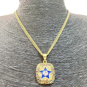 NFLダラスラグビースポーツ選手権ネックレス金メッキリンクチェーンファン記念ギフト - Product Image 6