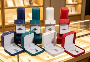 Luxury Octagonal Jewelry Boxes, PU Leather <b>Ring</b>/Earring/Pendant <b>Box</b> with Crown Logo, Elegant Bridal & <b>Proposal</b> Packaging - Product Image 4