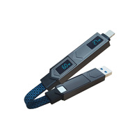 Kabel Data Dua-ke-Dua Pengisian Cepat PD Empat-dalam-Satu Daya Hisap Magnetik 60W Layar Digital Paduan Seng Baru Anti Sirkuit Pendek