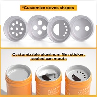 Maßgefertigte Aluminium-Shake-Dosen D43mm H86mm 80ml/100ml mit Schraubverschluss, Lebensmittelechte Gewürzdosen für Pulver und Gewürze