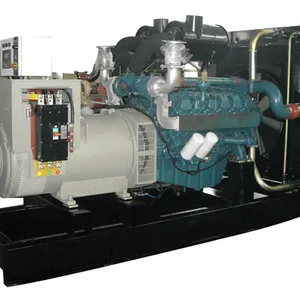 Generator Diesel Tipe Terbuka 600KVA 480KW Doosan Mesin Korea AC Tiga Fase Berpendingin Air Genset