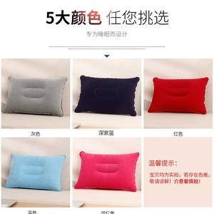 หมอนเป่าลมทรงสี่เหลี่ยมผืนผ้า 28x28x14 ซม. วัสดุผ้ากำมะหยี่ พกพาสะดวก สำหรับการเดินทาง แคมป์ปิ้งกลางแจ้ง เด็กและผู้ใหญ่ พับเก็บได้ ใช้สำหรับงีบหลับ - Product Image 4