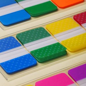 Assorted Multi-Color Polka <b>Dot</b> Self-Adhesive Sticky Tabs Set School Office Document Classification <b>Notebook</b> Organization - Product Image 2