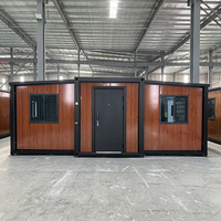Maison Modulaire Professionnelle de Luxe de 40 pieds à 2 Chambres, Haute Intensité, Style Moderne, Pliable et Mobile, pour Restaurant
