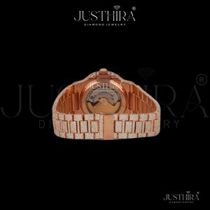 Indian Exporter Moissanite Diamond Quartz Watch Men Luminous Waterproof Sport Business <b>Wristwatch</b> Available For Sale - Product Image 3