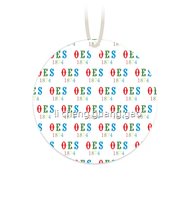 Désodorisant de voiture NSPDK personnalisé avec motif de lettres grecques de fraternité, décoration suspendue pour placard de voiture, sachet parfumé rond