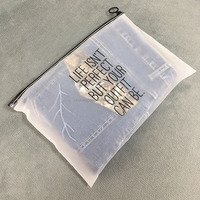 Sacs à fermeture éclair en plastique givré recyclable avec logo de marque personnalisé, écologiques, emballage haut de gamme pour vêtements, petit MOQ