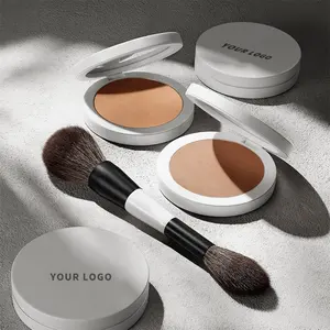 6 Colors Face Smooth Vegan Bronzer Makeup Private Label Longer Wear Full Coverage Pressed Cream Contour Bronzer Powder Palette
