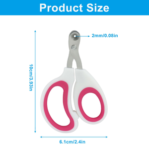Cute Small Blind Anti-Blood Line Nail Trimmer Plastic Cat Nail Clippers for <b>Dogs</b> Cross-Border Pet Grooming <b>Scissors</b> - Product Image 2