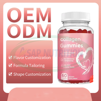 Ausreson OEM Gommes de Collagène Marin Vital Proteins Peptides pour Éclaircissement de la Peau, Complément de Soin, Bonbons Gommeux au Collagène et L-Glutathion
