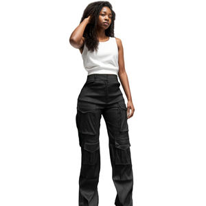 D0905GK02 Gros Tendance Élégant à Prix Abordable Punk Femmes Cargo Pantalon Sehe Mode - Product Image 2