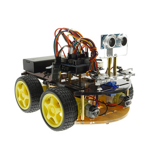 OKY5005 4WD Intelligent <b>Tracking</b> Obstacle Avoidance Car Kit Sensor STEM Education - Product Image 1