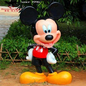 Tượng Chuột Hoạt Hình Trang Trí Vườn Công Viên Giải Trí Chất Lượng Cao Điêu Khắc Bằng Sợi Thủy Tinh Để Bán - Product Image 3