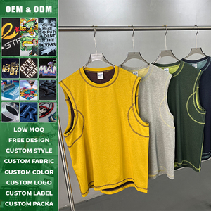 Dual Color Rapid Dry Athletic Tank 245g Unisex Sleeveless Workout Gym Top Breathable Ultra Light High Performance Custom Sports - Product Image 1