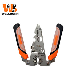 <span class=keywords><strong>Pince</strong></span> à dénuder les fils pliable - <span class=keywords><strong>Pince</strong></span> à dénuder multifonction pliable, dénudeur de fils de poche portable avec fonction de sertissage et de coupe - Product Image 4