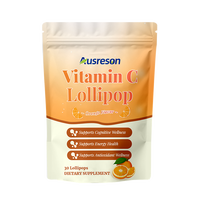 Sucettes à la vitamine C SPL 250 mg, formule personnalisée, saveur gommes à la vitamine C, zinc, soutien immunitaire pour adultes, sucettes à la vitamine C