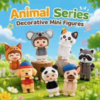 Cadeau promotionnel, figurine miniature de personnage de dessin animé 3D, animal, décoration de téléphone, voiture, décoration de bureau personnalisée, figurines miniatures