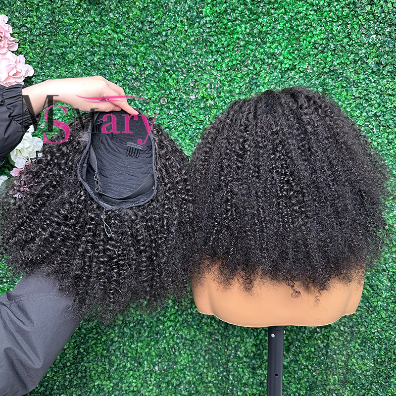 demi-perruque afro bouclée