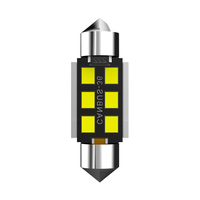 Ampoules LED à double pointe 31/36/39/41mm, 2835 6SMD, décodage Canbus, éclairage de lecture et de plaque d'immatriculation pour voiture, vente chaude