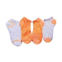 Chaussettes basses pour femmes à motif floral coloré en gros, confortables, respirantes, fines, chaussettes plates pour bateau