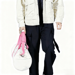 กระเป๋าเดินทางทรงดัฟเฟิลกระเป๋าปักลายสำหรับผู้ชายและผู้หญิงเหมาะสำหรับการเดินทางบาสเก็ตบอลกีฬาโยคะ - Product Image 6